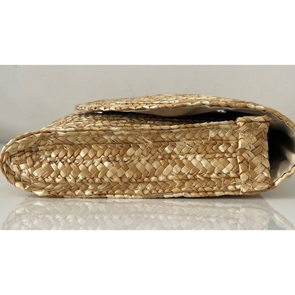 EWC New Straw Envelope Clutch~Casual Summer~Beach~Makeup - Picture 2 of 3